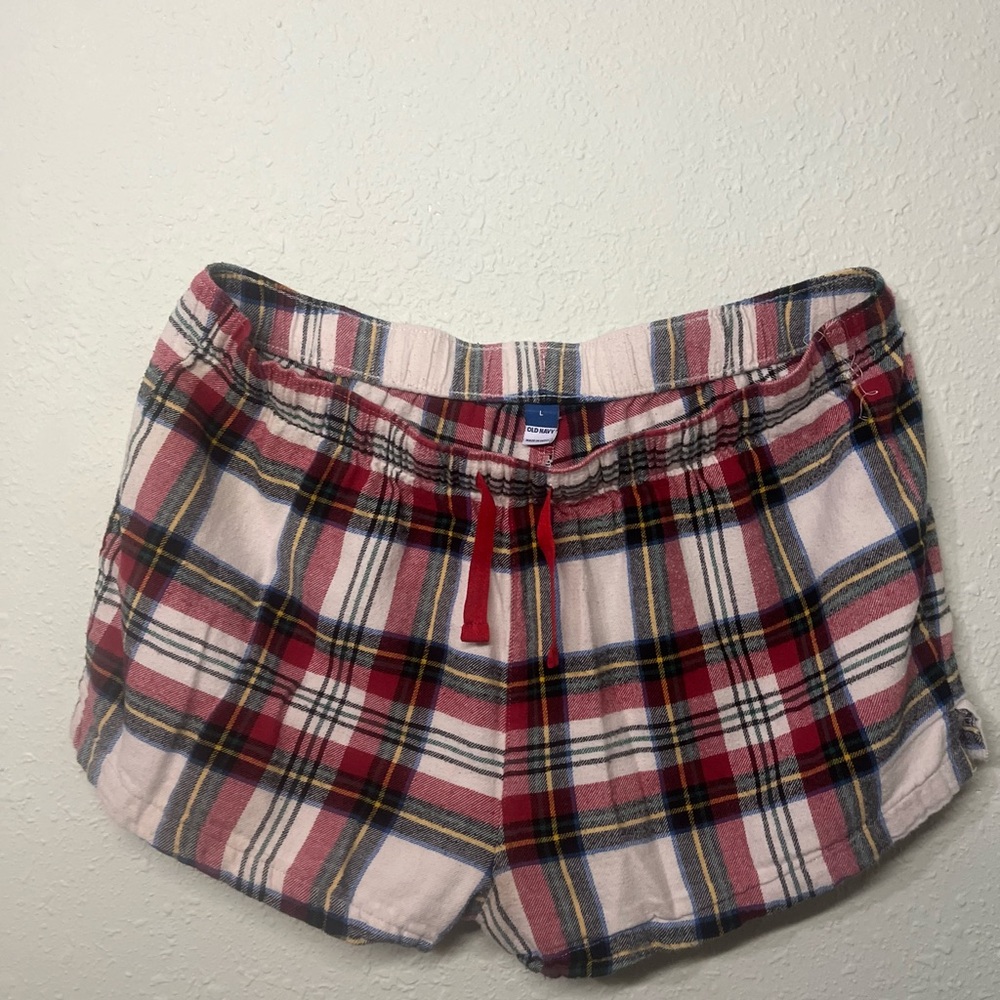 Old Navy Plaid Women Shorts - Red, Blue, White